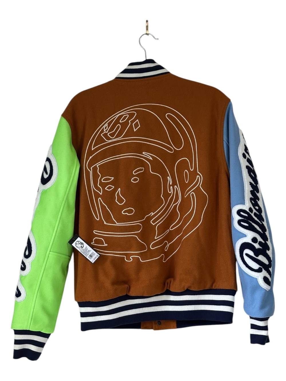 NWT Billionaires Boys Club BBC Varsity Jacket Sudan Brown Astral Multicolor SZ:M - Picture 3 of 15